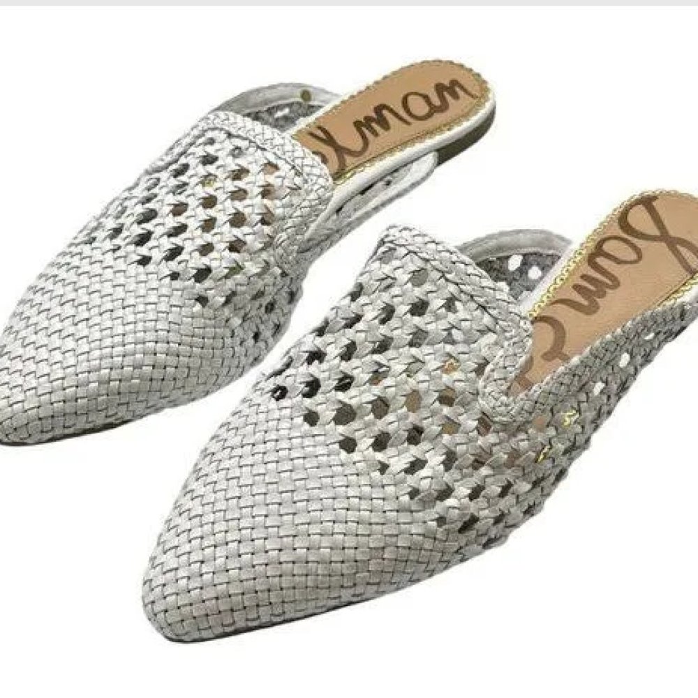 Sam Edelman Women's Clara Mule White Worn and Used